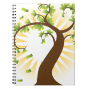 Money Tree Financial Growth Icon Spiral Note Books