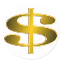 Money -- USA Dollar Stickers