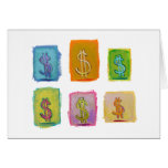Money wealth abundance economics fun happy art card