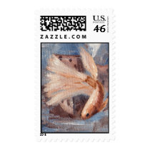 Mongo Betta Fish Postage Stamps