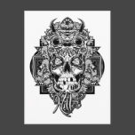 Mongo Skull Postcard