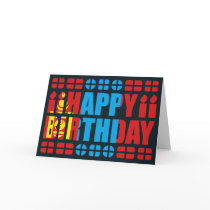 Mongolia Flag Birthday Card