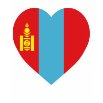 Mongolia Flag Heart t-shirts by Vexillophile Mongolia Flag Heart t-shirts