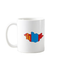 Mongolia flag map mugs