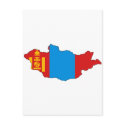 Mongolia flag map postcards by FlagStore Mongolia flag map postcards
