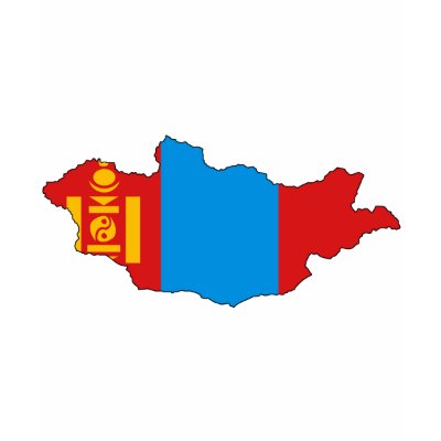 Mongolia flag map t-shirt by FlagStore