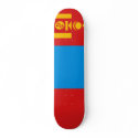 Mongolia Flag skateboards