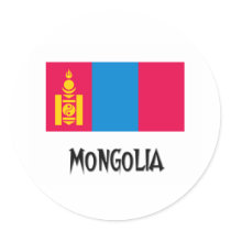 Mongolia Flag stickers