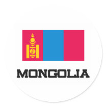 Mongolia Flag stickers