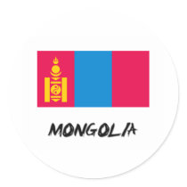 Mongolia Flag stickers