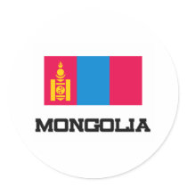 Mongolia Flag stickers