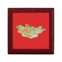 Mongolia Map Gift Box