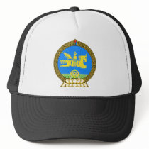 Mongolia Official Coat Of Arms Heraldry Symbol Mesh Hats