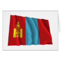 Mongolia Waving Flag cards by Vexillophile Mongolia Waving Flag cards