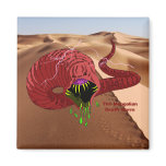 Mongolian Death Worm Magnet