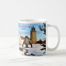 Monhegan Island Lighthouse, Maine Mug
