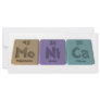 Monica as Molybdenum Nickel Calcium Rack Card Design