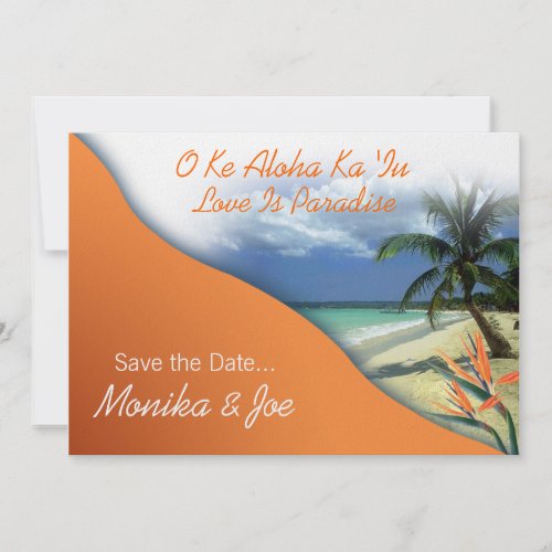 Monika's Custom Save The Date (Indianapolis) invitation