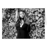 Monique Black and White Card