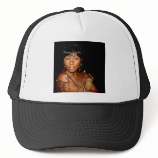 Monique In Black Hat hat