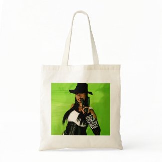 Monique's Green Gun Tote Bag bag