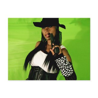 Monique's Gun Postcard postcard