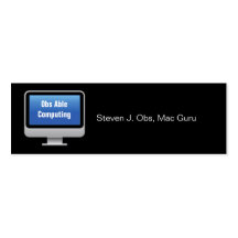 Monitor Computing Card Business Card Templates