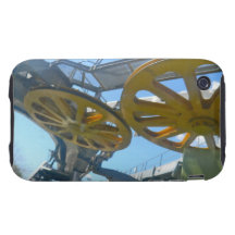 Monjuic Cable Car Gears, Aerial Tramway, Barcelona iPhone 3 Tough Case
