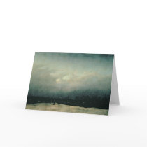 Monk by sea, 1809 card
