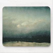 Monk by sea, 1809 mousepads