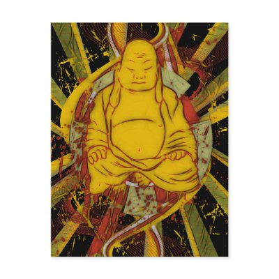Monk in Meditation Postcards by BuddhaGifts