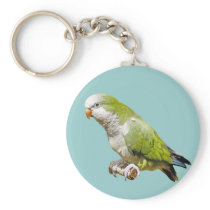 Monk Parakeet Keychain