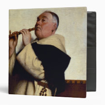 Monk Playing a Clarinet Vinyl Binders