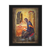 Monk Studying Scripture Gallery Wrap Canvas