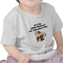 Monkey 1st Valentines Day Tshirts