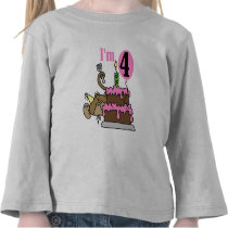 Monkey 4th Birthday Tshirts and Gifts