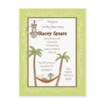 Monkey Around Baby Shower Invitations Post Card