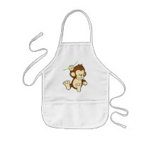 Monkey baby apron