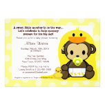 Monkey Baby Duckie Bath Shower Invitation