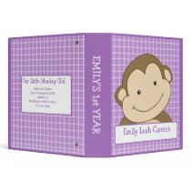 MONKEY Baby Scrapbook Keepsake Shower Gift binders