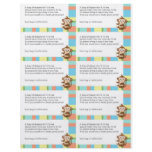 Monkey Baby Shower Diaper Raffle Custom Flyer
