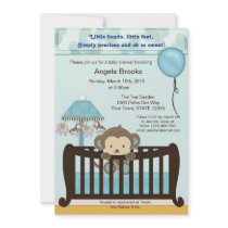 Monkey Baby Shower Invitation
