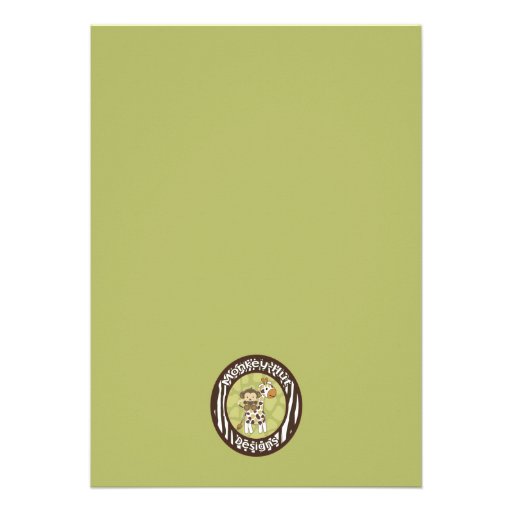 Monkey Baby Shower Invitation