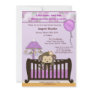 Monkey Baby Shower Invitation Lavender CJL