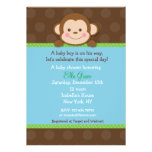 Monkey Baby Shower Invitations Boy