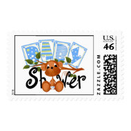 Monkey Baby Shower Postage Stamps stamp