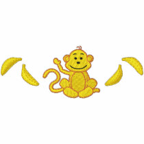 Monkey/ Banana embroidered shirts by ZazzleEmbroidery Monkey/ Banana embroidered shirts