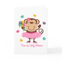 Monkey Big Sister Cards