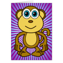 Monkey Bizness Design Greeting Card