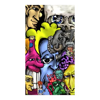 Monkey Bizness-JGAD, me, Skullaloner, Bord, Ell... print